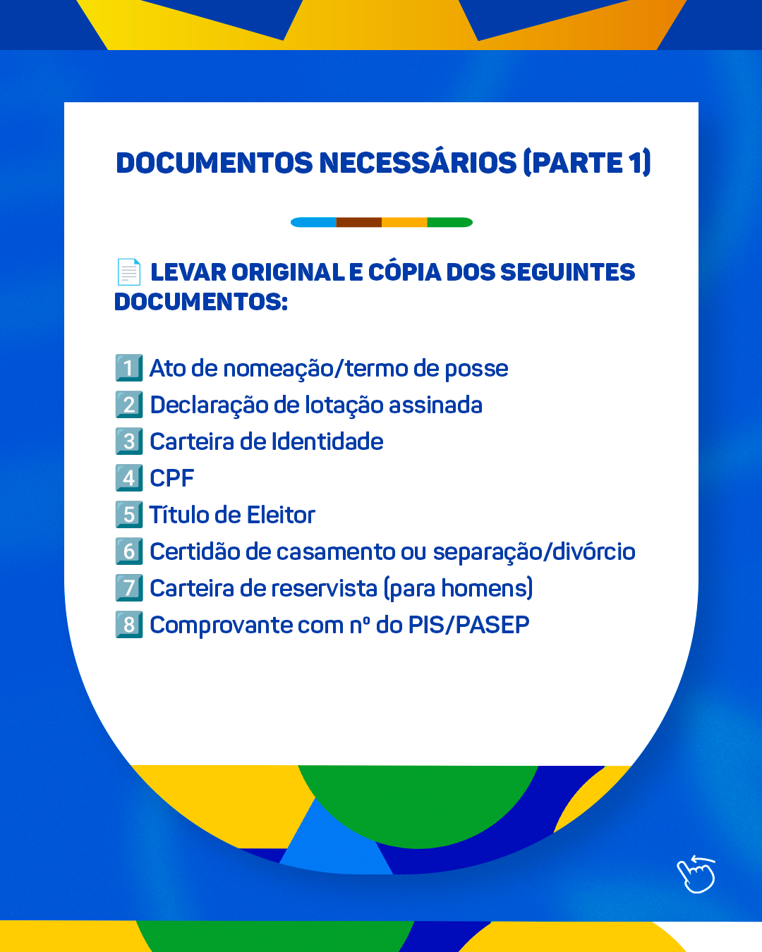 Recadastramento Obrigatório para Servidores Efetivos