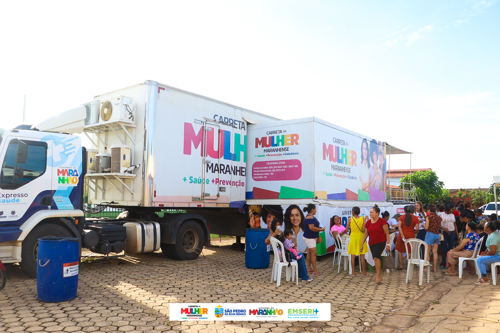 Carreta da Mulher Maranhense chega a São Pedro da Água Branca com atendimentos voltados à saúde...