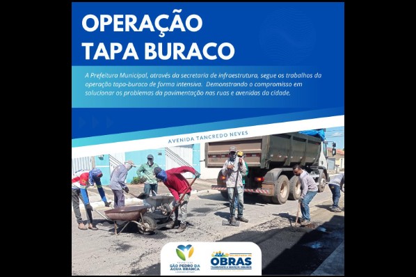 OPERAÇÃO TAPA-BURACO POR TODA A CIDADE!